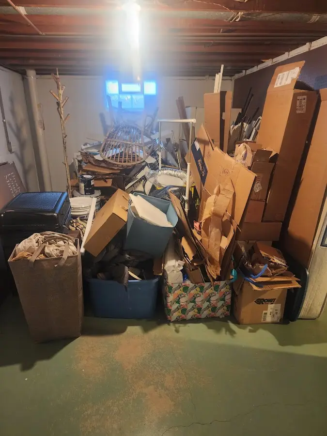 Roll-off dumpster container at job site for 4 Yard Dumpster Rental in Yulee